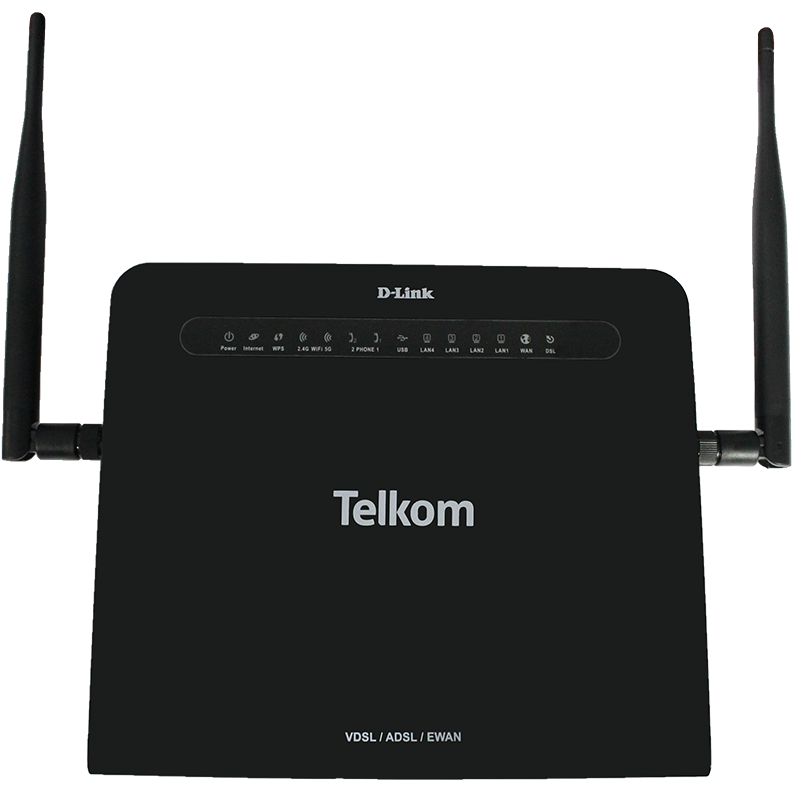 The Telkom fibre D-Link router (DSL-G25652DG